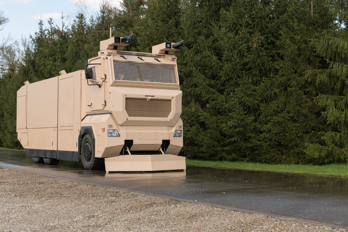 Camion Police anti-émeute Foam Unit, Command Vehicule